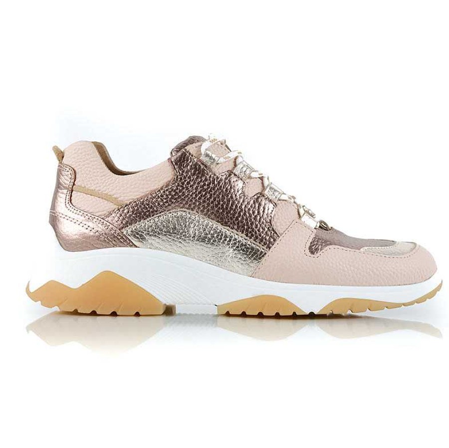 Turnschuhe La Leopolda | Sneakers „Valyr" In Kupfer Und Beige