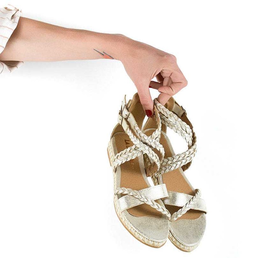 Sandalen La Leopolda | Metallic-Beige Dinesh-Sandalen