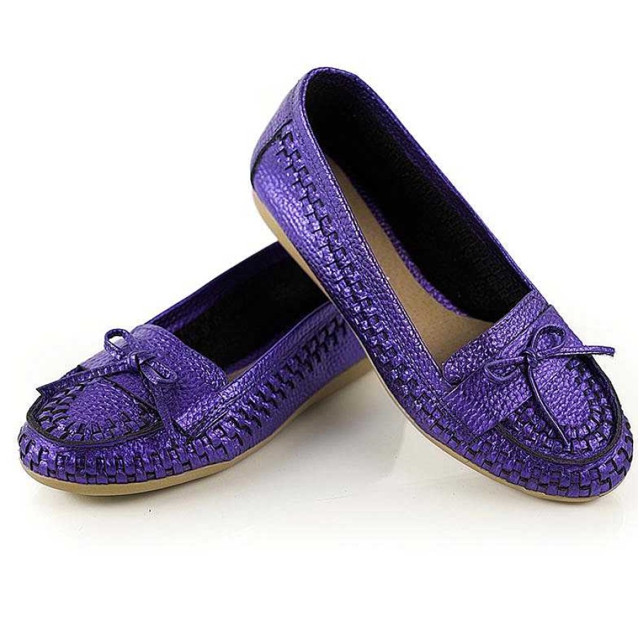 Halbschuhe La Leopolda | Violett Melierte Slipper