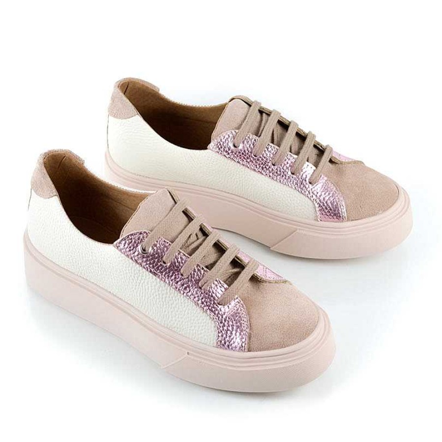 Turnschuhe La Leopolda | Metallic-Rosa Aurora-Sneaker