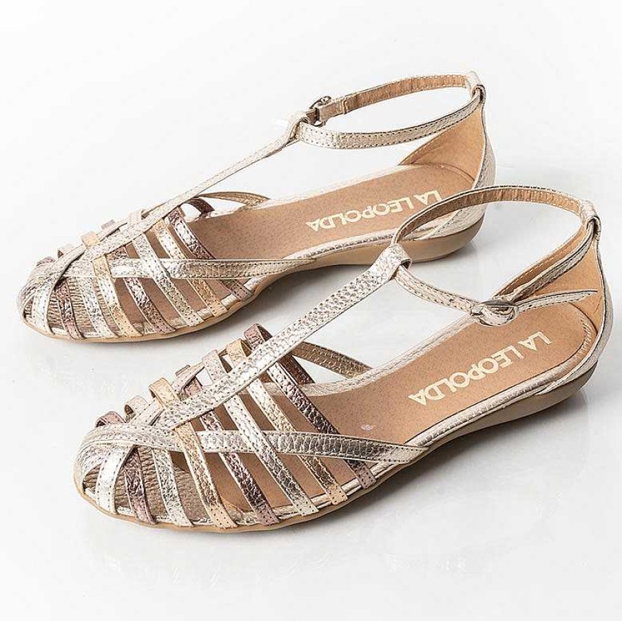 Sandalen La Leopolda | Iris Platinum Mix Metallic-Sandalen