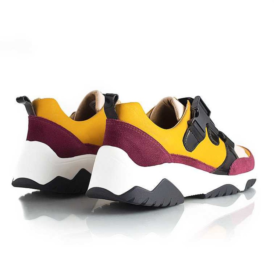 Turnschuhe La Leopolda | Suki Bordo Und Senf-Sneaker