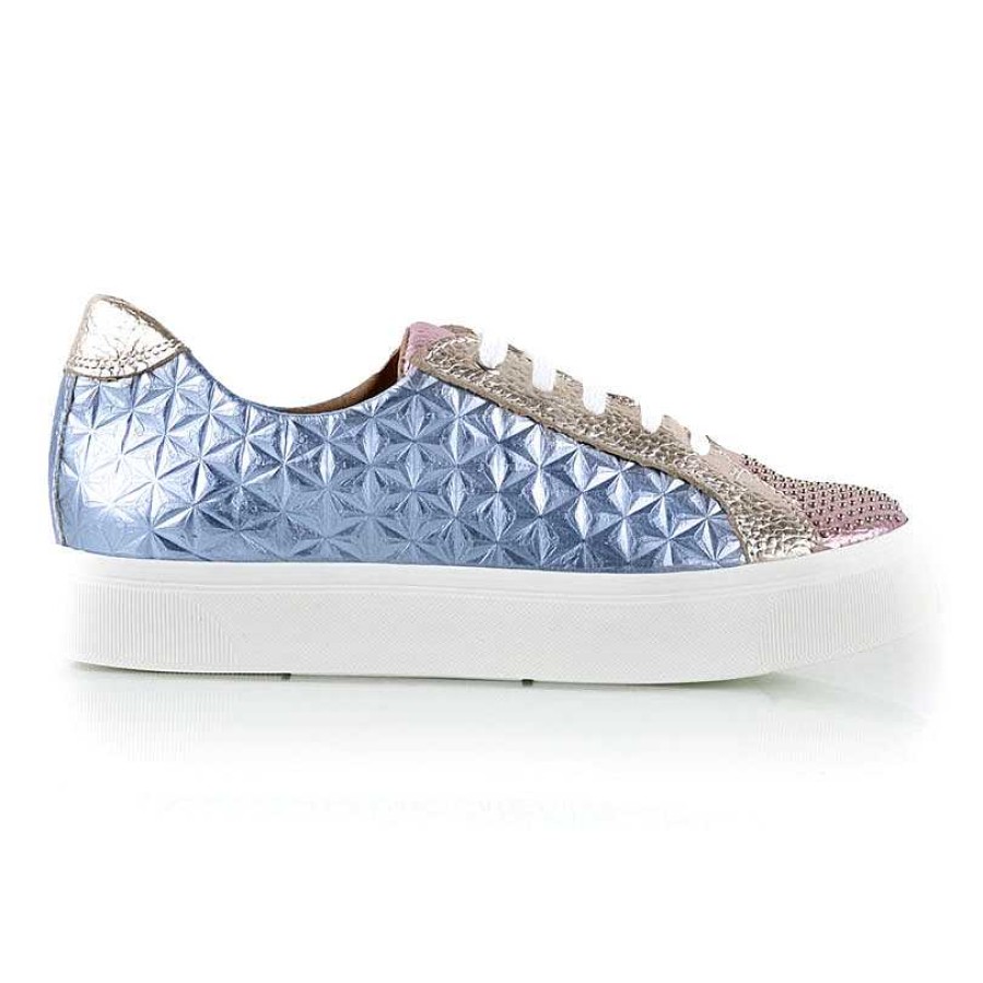 Turnschuhe La Leopolda | Hellblaue Ellipsen-Sneaker