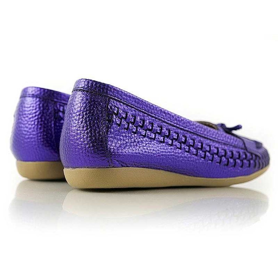 Halbschuhe La Leopolda | Violett Melierte Slipper