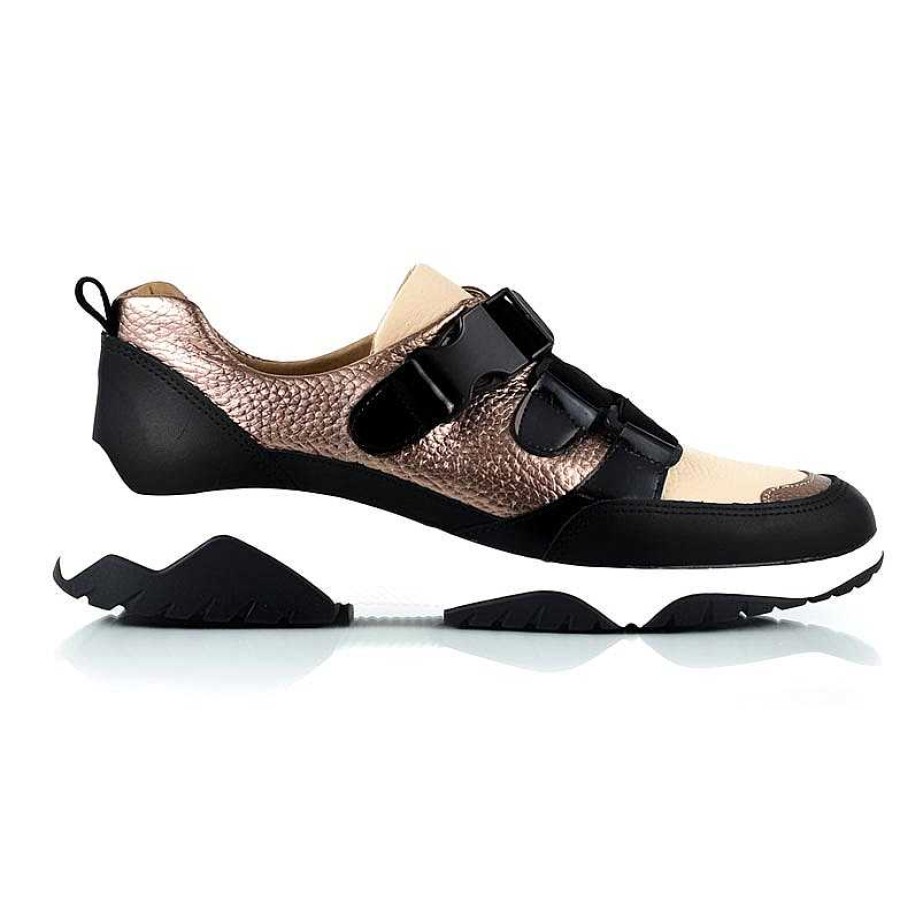 Turnschuhe La Leopolda | Suki Sneakers In Kupfer Und Schwarz