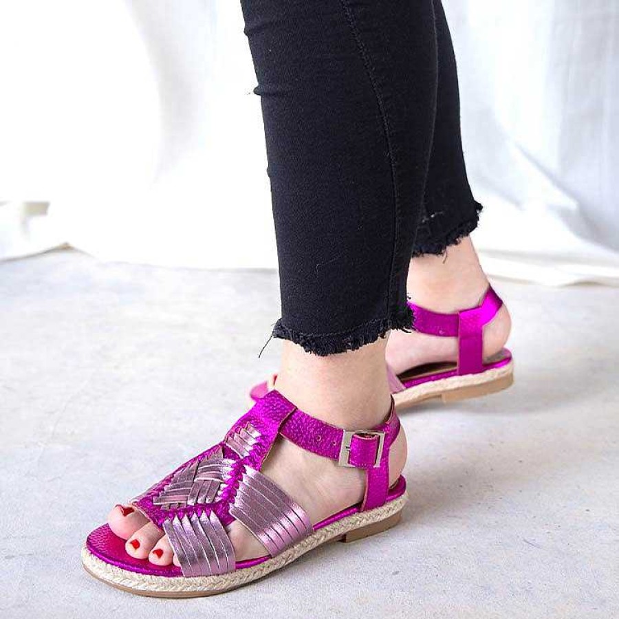 Sandalen La Leopolda | Metallic-Fuchsia-Nectar-Sandalen