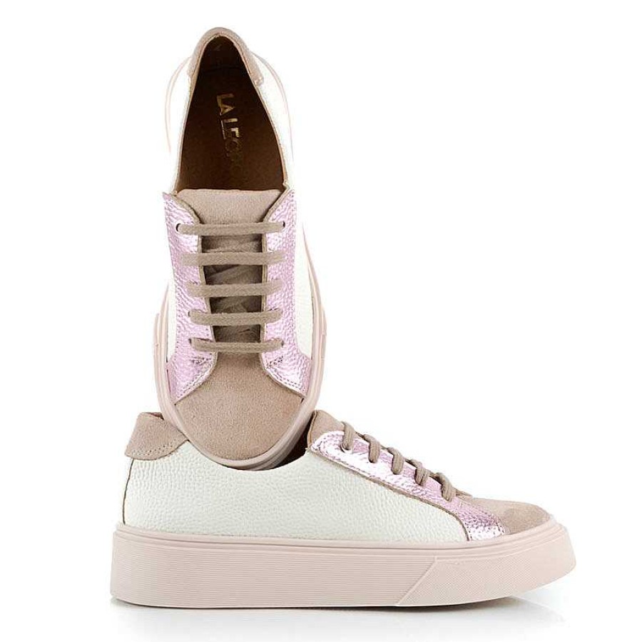 Turnschuhe La Leopolda | Metallic-Rosa Aurora-Sneaker