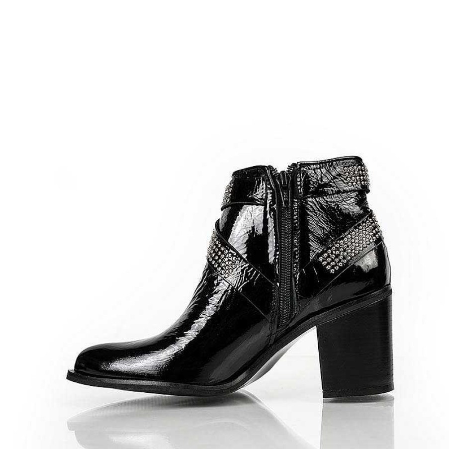 Stiefel La Leopolda | Tazu Schwarze Lacklederstiefel